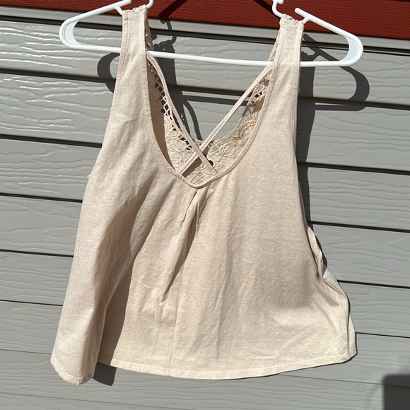 Maurices XL Cream Crisscross Back Tank - Picture 4 of 6